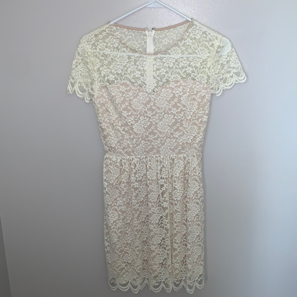 Express white lace dress